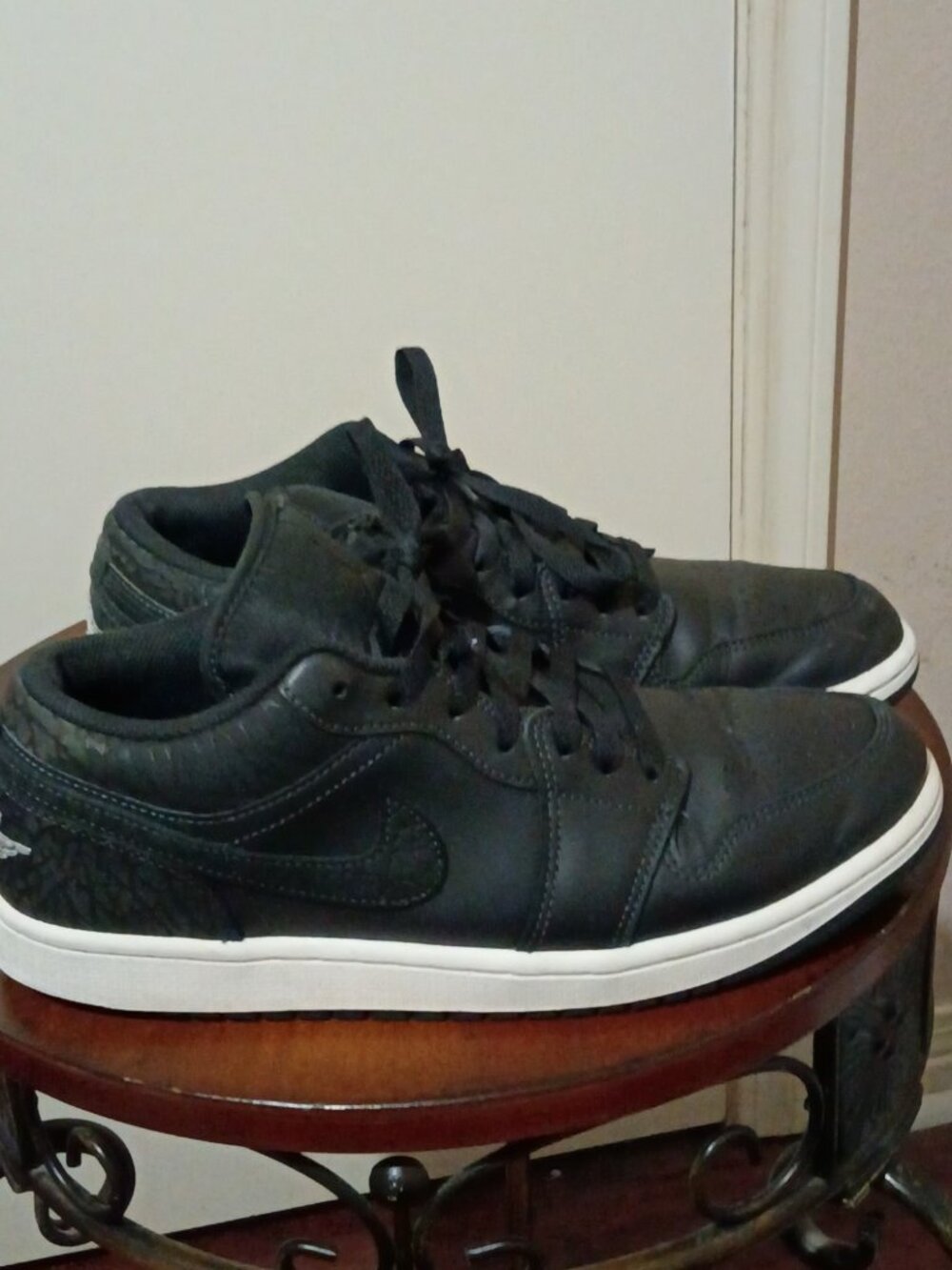 Men's Air Jordan 1 SE Low - Black Elephant FB9907-001 - Size 9.5